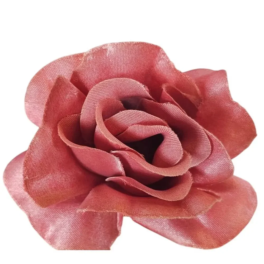 50 Mauve Pink Satin Rose Heads Stemless Wedding Floral Craft DIY 2.5in